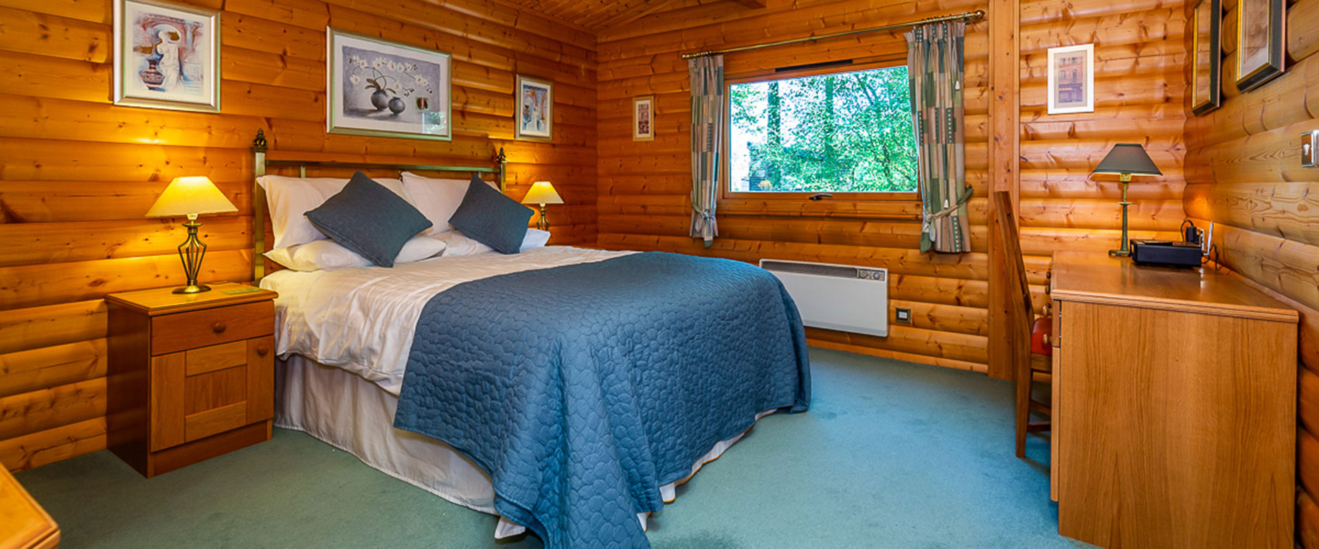 A range of 2 & 3 bed cabins are available