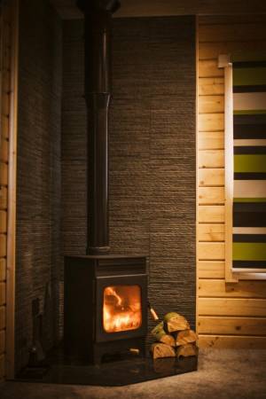 A woodburner for the cooler nights